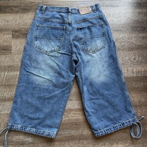 90s Godbody Baggy Shorts Jorts Men's Size 34 Denim Skater Grunge Y2k